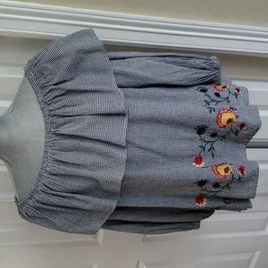 ZARA WOMAN PEASANT TOP